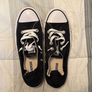 Black slip on converse